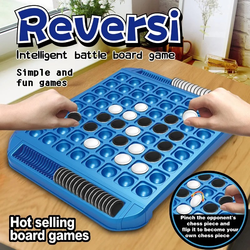Board Game For 3 Players - เกมกระดานกลยุทธ์แบบพลิกสองด้านสำหรับผู้เล่น 2 คน ฝึกตรรกะ ของเล่นเสริมพัฒนาการทางปัญญา