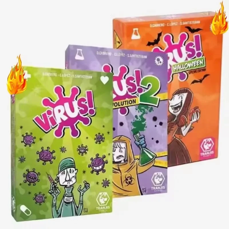 Board Game Pdf - ชุดเกมการ์ดกลยุทธ์สำหรับครอบครัวปี 2026 ซีรีส์ไวรัส 1&2 และเกมกระดานปาร์ตี้ฮาโลวีนสำหรับผู้ใหญ่ ความบันเทิงแบบโต้ตอบสำหรับกลุ่มวัยรุ่น