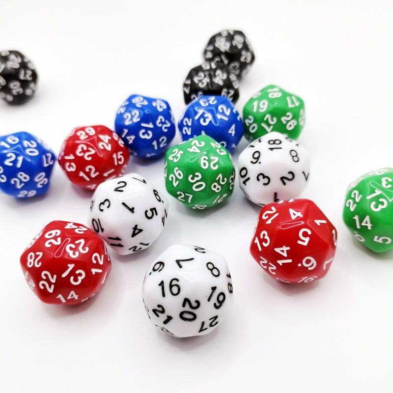 5pcs Cube 30 ด้าน D30 Dungeon  - Board Game Yahtzee บทวิจารณ์และราคา