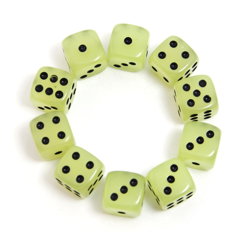 10-Pack D6 6 ใบหน้าลูกเต๋าเรือ - Board Game Yahtzee บทวิจารณ์และราคา