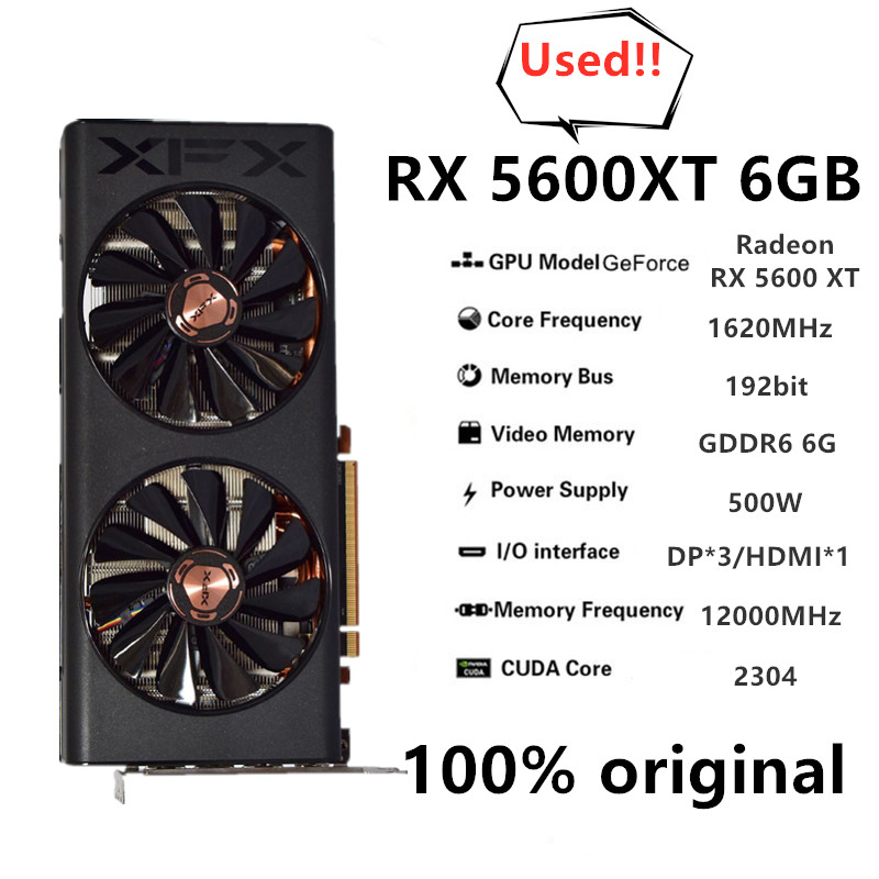 XFX การ์ดจอเกม RX 5600XT 6g ขอ - Board Game Vr บทวิจารณ์และราคา