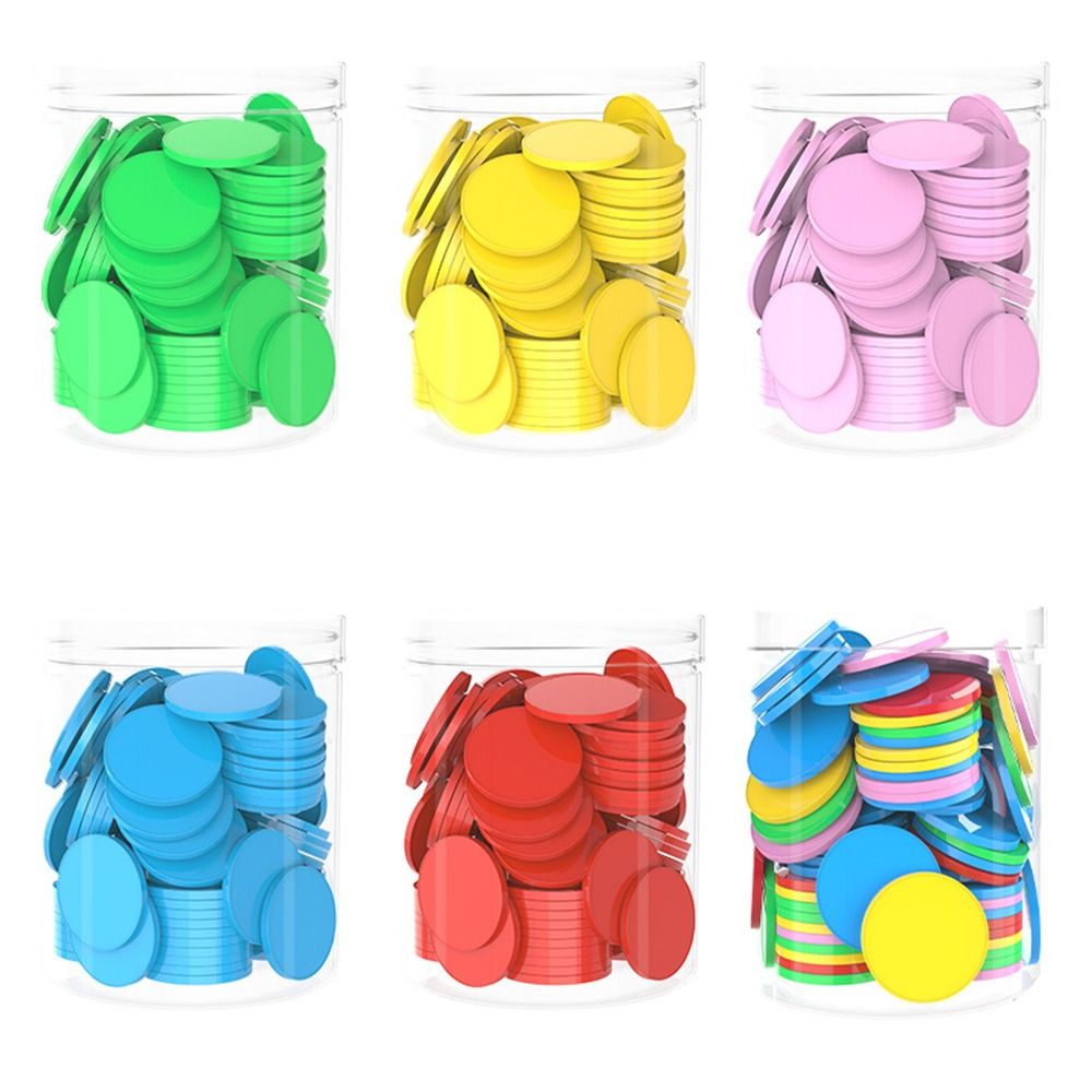 ชิปนับจำนวนพลาสติก 100 ชิ้น สี - Board Game Operation บทวิจารณ์และราคา