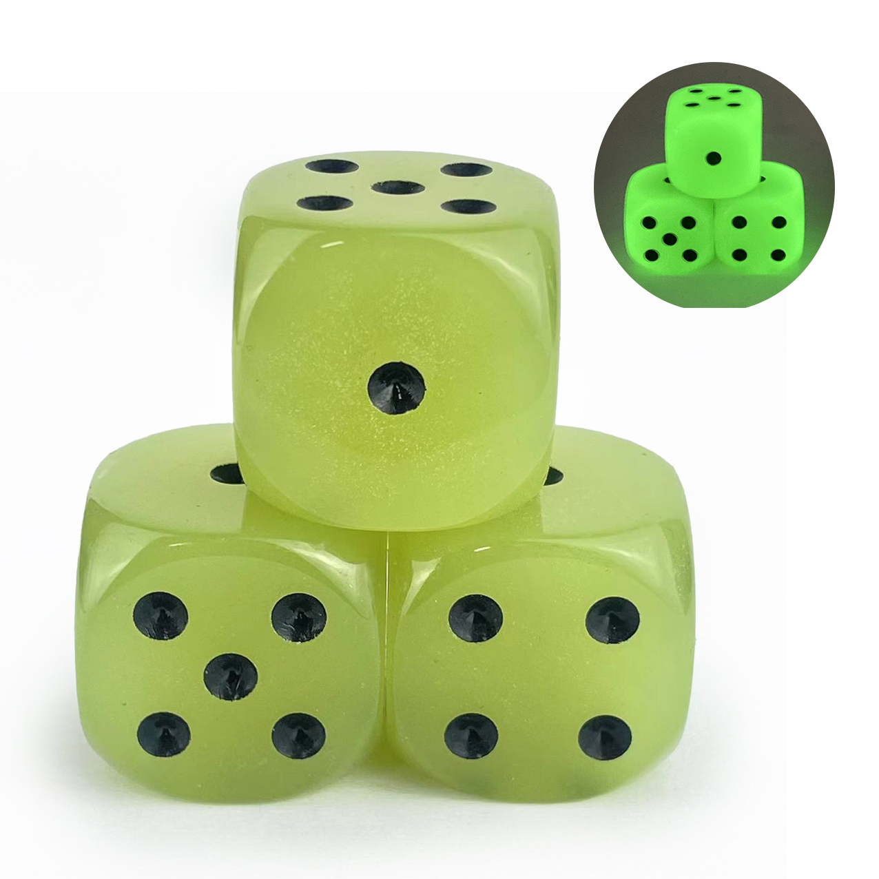 3-Pack 30 มม.D6 เรืองแสงใน Dar - Board Game Yahtzee บทวิจารณ์และราคา