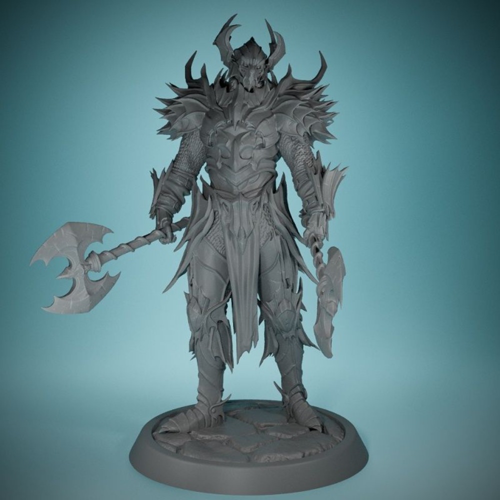 อัศวินปีศาจไร้ปีก 3D พิมพ์รูปป - Board Game War บทวิจารณ์และราคา