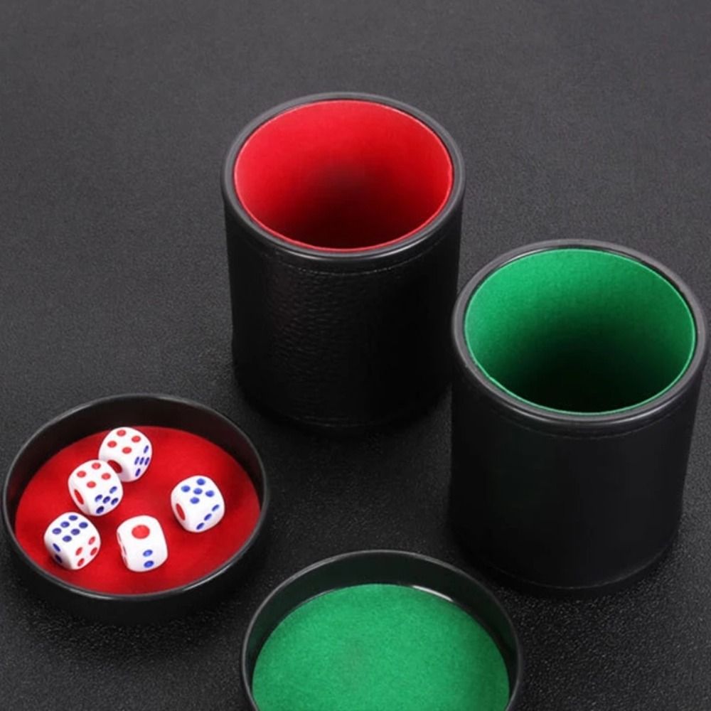 ถ้วยลูกเต๋าหนังพร้อมฝาปิดด้านใ - Board Game Yahtzee บทวิจารณ์และราคา